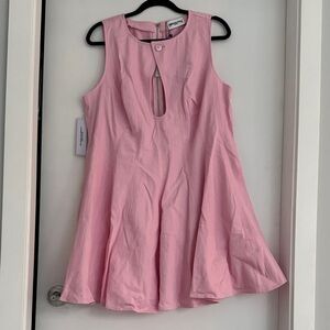 Princess Polly Pink Keyhole Mini Dress